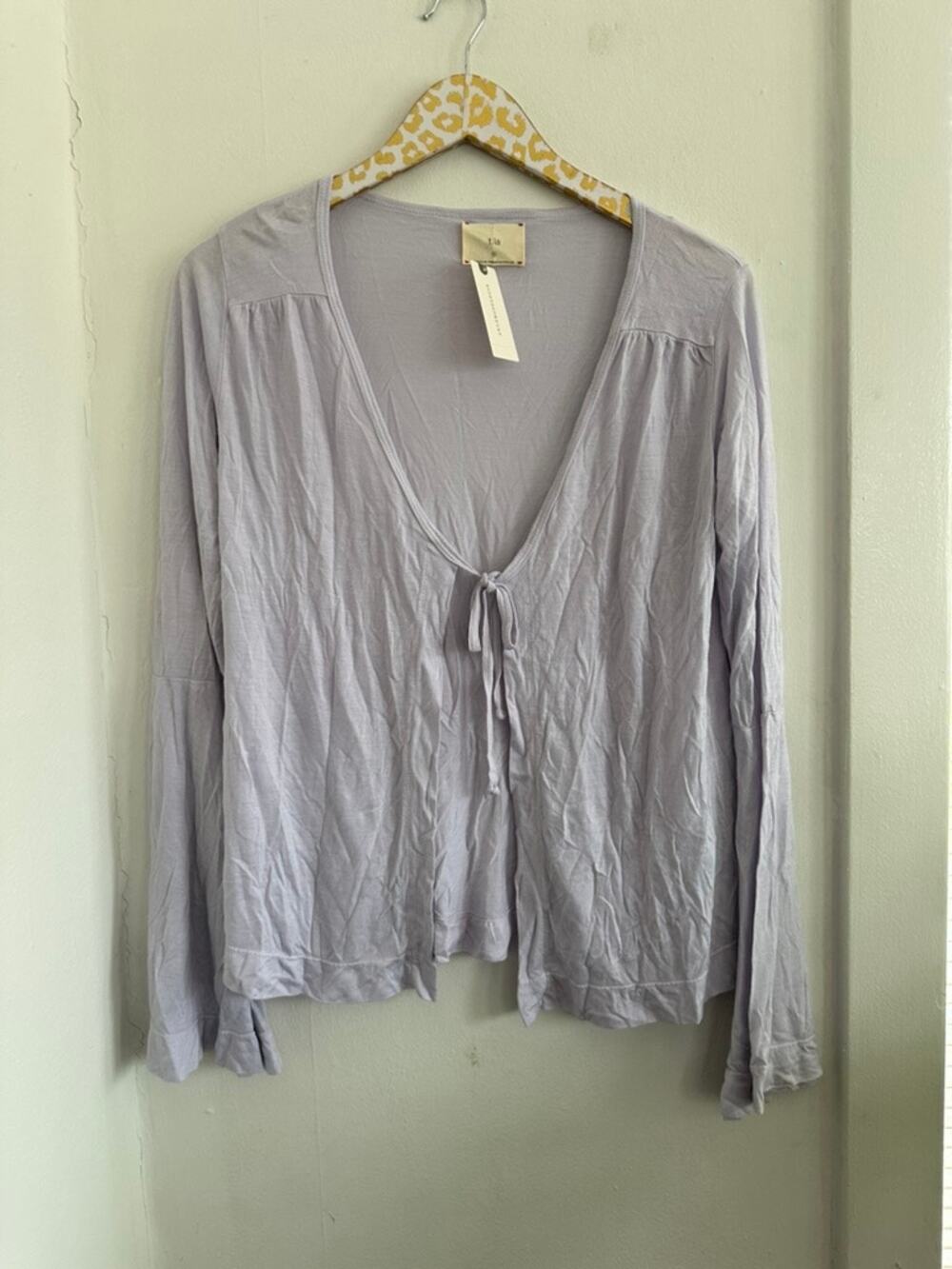 ANTHROPOLOGIE T.LA Women's Tie Front Lightweight Cardigan | Size Small